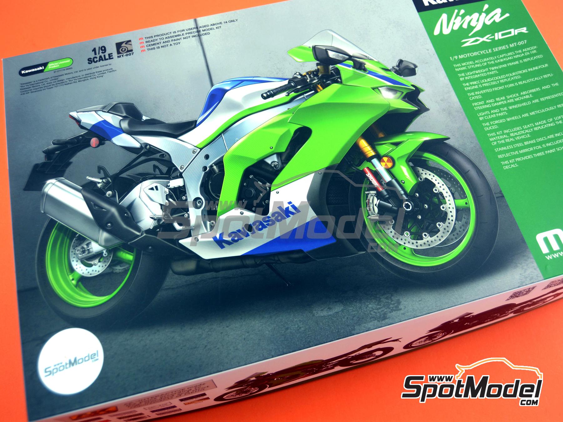 Meng Model MT-007: Motorbike scale model kit 1/9 scale - Kawasaki